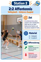 Vorschau - Spiele - Materialpaket Volleyball im Sportunterricht - Passivenblätter und Technikkarten - Seite 3