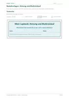 Vorschau - Stundenentwürfe - Biologie: Lapbook - Atmung und Blutkreislauf - Seite 1