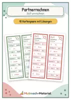 Vorschau - Fördermaterial/Inklusion - Partnerrechnen: Zeit umrechnen - Deckblatt