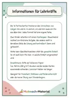 Vorschau - Fördermaterial/Inklusion - Partnerrechnen: Längen umrechnen - Seite 1