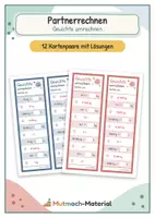 Vorschau - Fördermaterial/Inklusion - Partnerrechnen: Gewichte umrechnen - Deckblatt