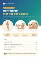 Vorschau - Arbeitsblätter - Der Pharao – wer hat das Sagen? Kl. 5/6 - Deckblatt