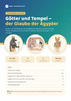 Vorschau - Arbeitsblätter - Götter und Tempel im alten Ägypten 5/6 - Deckblatt