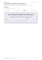 Vorschau - Stundenentwürfe - Biologie: Lapbook - Ökosystem - Seite 1