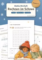 Vorschau - Arbeitsblätter - Zahlenraum 100 | Plus und Minus mit Zehnerübergang | Rechenmauern und Rechenketten | Klasse 2-3 | Winter Miniheft mit Lösungen - Deckblatt