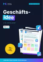 Vorschau - Arbeitsblätter - Geschäftsidee, Markt & Zielgruppe – Teil 1 - Deckblatt