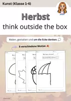 Vorschau - Arbeitsblätter - think outside the box Herbst - Das ist kein... Weitermalbild - Deckblatt