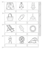 Vorschau - Arbeitsblätter - Deutsch/ DaZ - Sommer - Miniwörterbuch (Leporello) - Seite 3