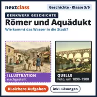 Vorschau - Stundenentwürfe - Denkwerk Geschichte: Römer und Aquädukt – KI-sichere Aufgaben (Kl. 5/6) - Deckblatt