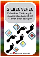 Vorschau - Spiele - Silbengehen - Material zur Förderung der phonologischen Bewusstheit #rabattraketenzusalevester25 - Deckblatt