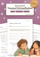 Vorschau - Arbeitsblätter - Zahlenraum 1000 | Plus und Minus mit Übergang | Rechenmauern, Rechenketten, Zahlenrätsel | Klasse 3-4 | Winter Miniheft mit Lösungen - Deckblatt