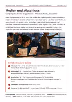 Vorschau - Stundenentwürfe - Medien und Abschluss (Wirtschaft-Politik, Kl. 9/10) - Deckblatt