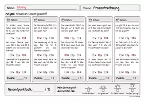 Vorschau - Arbeitsblätter - Tägliche Übung: Prozentrechnung - Seite 3