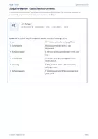 Vorschau - Stundenentwürfe - Physik: Lernlabor/Lernwerkstatt - Optische Instrumente - Seite 1