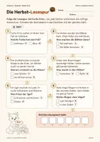 Vorschau - Arbeitsblätter - Gratis: Die Herbst-Lesespur Kl. 2–3 - Seite 2