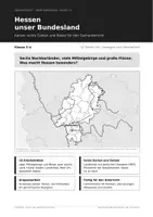 Vorschau - Arbeitsblätter - Hessen Sachunterricht Klasse 3/4: unser Bundesland - Deckblatt