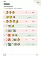 Voorbeeld - Wiskunde: de euro en cent functioneel oefenen - Pagina 1