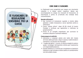 anteprima - Flashcard - FLASHCARDS REGOLAZIONE SENSORIALE - Pagina 1