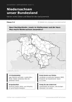 Vorschau - Arbeitsblätter - Niedersachsen Sachunterricht Klasse 3/4: unser Bundesland - Deckblatt