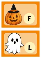 Vorschau - Spiele - Lesespaziergang Halloween - Freebie - Seite 1