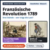 Vorschau - Arbeitsblätter - Denkwerk Geschichte: Französische Revolution 1789 – KI-sichere Aufgaben (Kl. 8) - Deckblatt