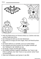 Vorschau - Arbeitsblätter - Halloween - Lesen und Malen - Seite 3