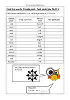 Vorschau - Arbeitsblätter - Find the words-irregular verbs komplett - Seite 1