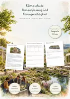 Vorschau - Unterrichtsreihen - Wetter, Klima & Klimawandel – 10 große Lernwerkstätten Geografie & Erdkunde | Meteorologie, Klimazonen, Treibhauseffekt, Naturgefahren, Monsun & Klimaschutz | Arbeitsblätter mit Lösungen - Seite 1