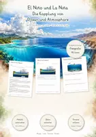 Vorschau - Unterrichtsreihen - El Niño & La Niña – Große Lernwerkstatt Geografie & Erdkunde | ENSO, Pazifik, Walkerzirkulation, Meeresströmungen & Klimaphänomene | Arbeitsblätter mit Lösungen - Deckblatt