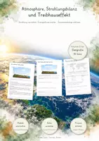 Vorschau - Unterrichtsreihen - Klimawandel & Klimaschutz – 3 große Lernwerkstätten Geografie & Erdkunde | Treibhauseffekt, Klimafolgen, Klimaanpassung & Klimagerechtigkeit | Arbeitsblätter mit Lösungen - Seite 1