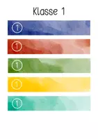 Vorschau - Anderer Materialtyp - Aquarellvorlagen für Maxibriefkartons oder Lerntheken - Seite 1