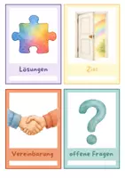Vorschau - Bildkarten - Elterngespräche visualisieren & strukturieren | Gesprächskarten und Baustein-Methode | Grundschule - Seite 3