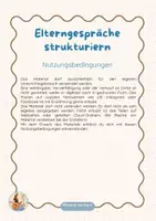 Vorschau - Bildkarten - Elterngespräche visualisieren & strukturieren | Gesprächskarten und Baustein-Methode | Grundschule - Seite 1