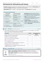 Vorschau - Stundenentwürfe - Vertretungsstunde Deutsch Klasse 9/10: Werbesprache - Deckblatt