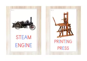 Vista previa - Juegos / Gamificación - THE INVENTIONS pack - 20 recursos (letra ligada) - página 3