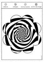 Voorbeeld - Tekenen en knutsel sjablonen - Zomer raamhangers – 16 op-art bloemen - Pagina 2