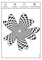 Voorbeeld - Tekenen en knutsel sjablonen - Zomer raamhangers – 16 op-art bloemen - Pagina 3