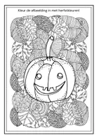 Voorbeeld - Tekenen en knutsel sjablonen - Pompoen zentangle kleurplaten herfst - Pagina 2