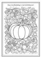 Voorbeeld - Tekenen en knutsel sjablonen - Pompoen zentangle kleurplaten herfst - Pagina 3