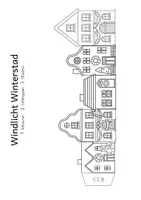 Voorbeeld - Tekenen en knutsel sjablonen - Windlicht kerstmis huizen winterstad - Pagina 3