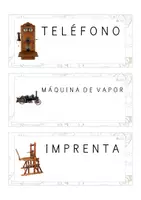 Vista previa - Tarjetas / Manipulativos - Lecto-escritura MAYÚSCULA (inventos) - página 1