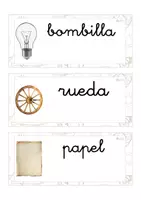 Vista previa - Tarjetas / Manipulativos - Lecto-escritura minúscula ligada (inventos) - Portada