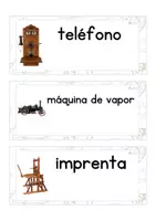 Vista previa - Tarjetas / Manipulativos - Lecto-escritura minúscula de imprenta (inventos) - página 1