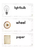 Vista previa - Tarjetas / Manipulativos - INGLÉS - Lecto-escritura minúscula de imprenta (inventos) - Portada