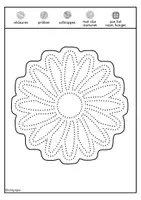 Voorbeeld - Tekenen en knutsel sjablonen - Bloemen prikken – raamdecoratie met prikplaten - Pagina 1