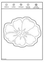 Voorbeeld - Tekenen en knutsel sjablonen - Bloemen prikken – raamdecoratie met prikplaten - Pagina 2
