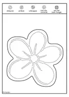 Voorbeeld - Tekenen en knutsel sjablonen - Bloemen prikken – raamdecoratie met prikplaten - Pagina 3
