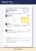 Vorschau - Arbeitsblätter - Gleichungen mit Brüchen Klasse 8 – Differenziertes Arbeitsblatt mit Lösungen | Fit in 10 Mathe - Seite 3