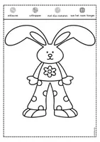 Voorbeeld - Tekenen en knutsel sjablonen - Raamdecoratie Pasen Flowerpower - Pagina 1