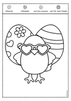 Voorbeeld - Tekenen en knutsel sjablonen - Raamdecoratie Pasen Flowerpower - Pagina 3